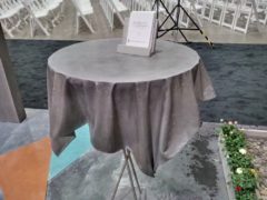 Fabric flex formed table